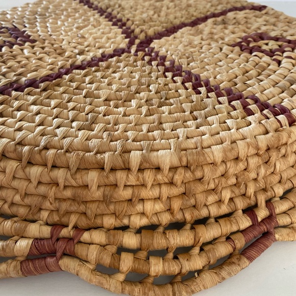 Larger Scalloped Edge Vintage Basket Tray 16 1/2” - Picture 6 of 9